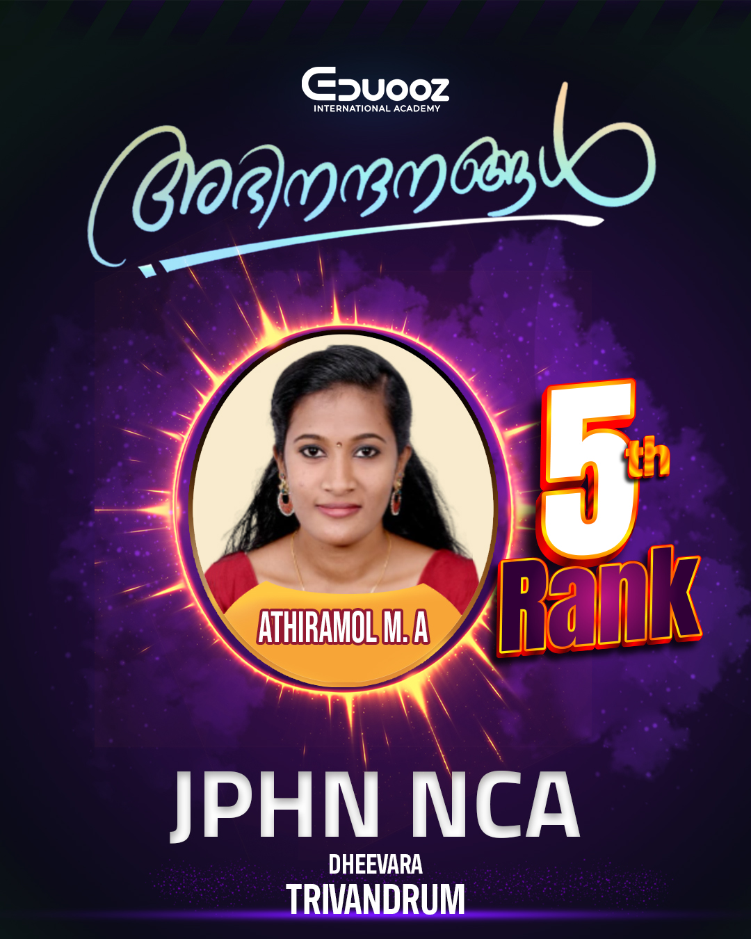 Rank holder portrait: 5 Athiramol M. A  jphn NCA 00.jpg
